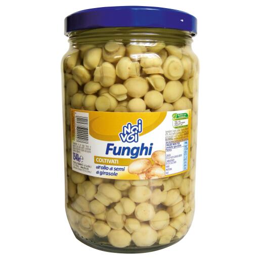 Funghi Champignon 1,54Kg in olio girasole Noi&Voi