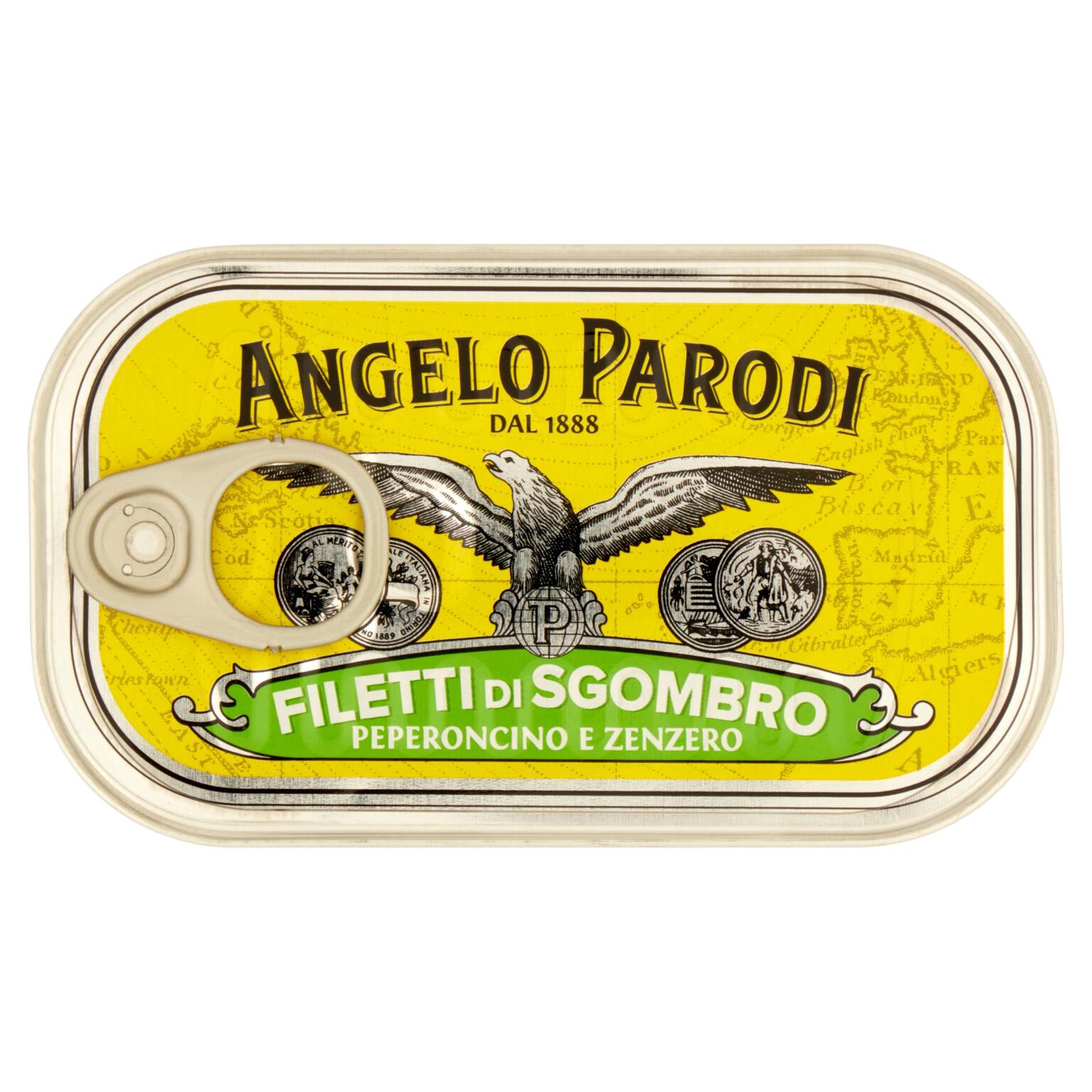 Filetti di sgombro zenzero e peperoncino 125g Angelo Parodi