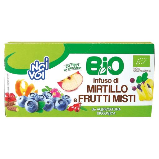 Bio infuso mirtilli/frutti misti 20 filtri Noi&Voi