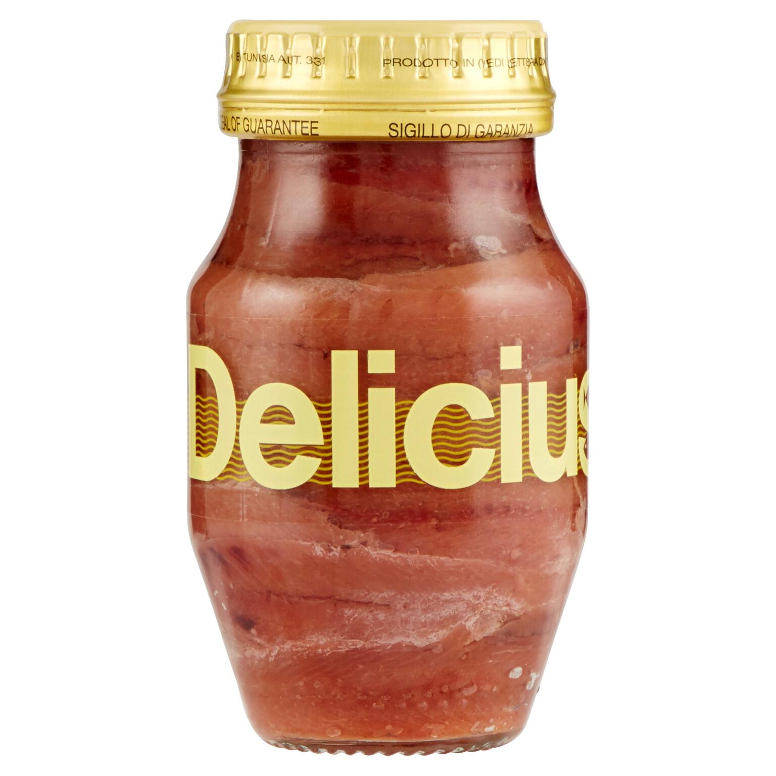 Filetti di alici tese olio di oliva 150g Delicius