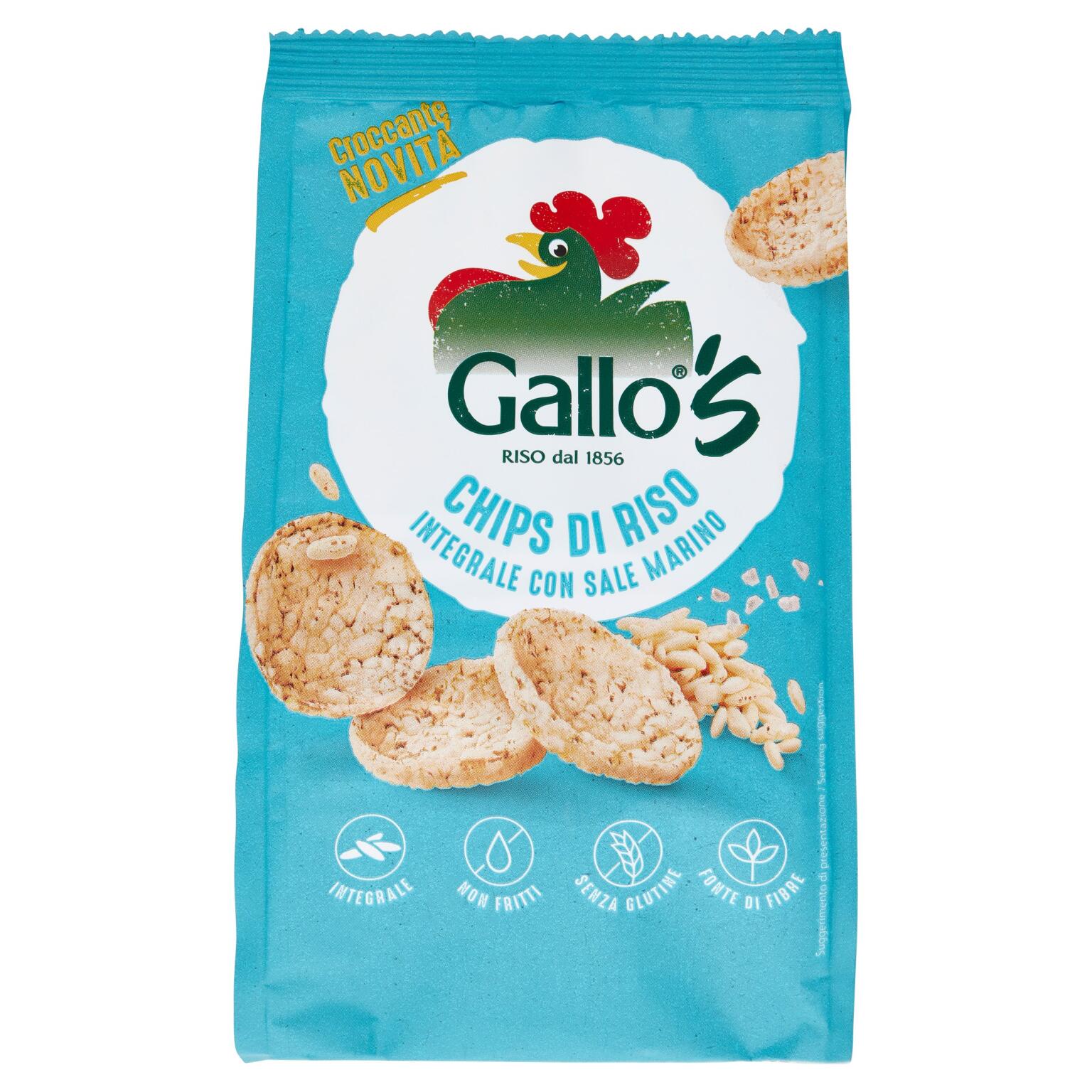 Gallo's Chips rico integrale con sale marino da 40g