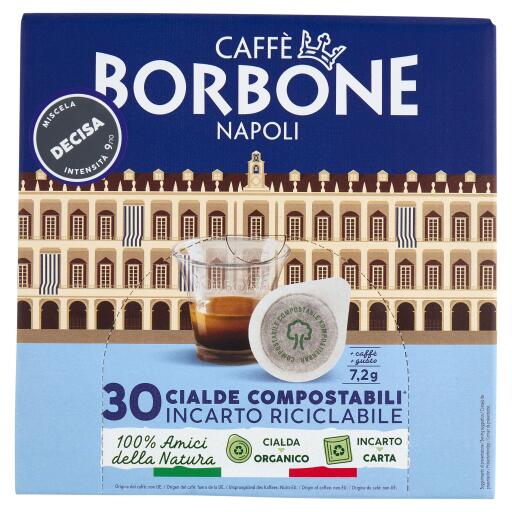 Cialde Compostabili miscela Decisa 30pezzi Caffe' Borbone