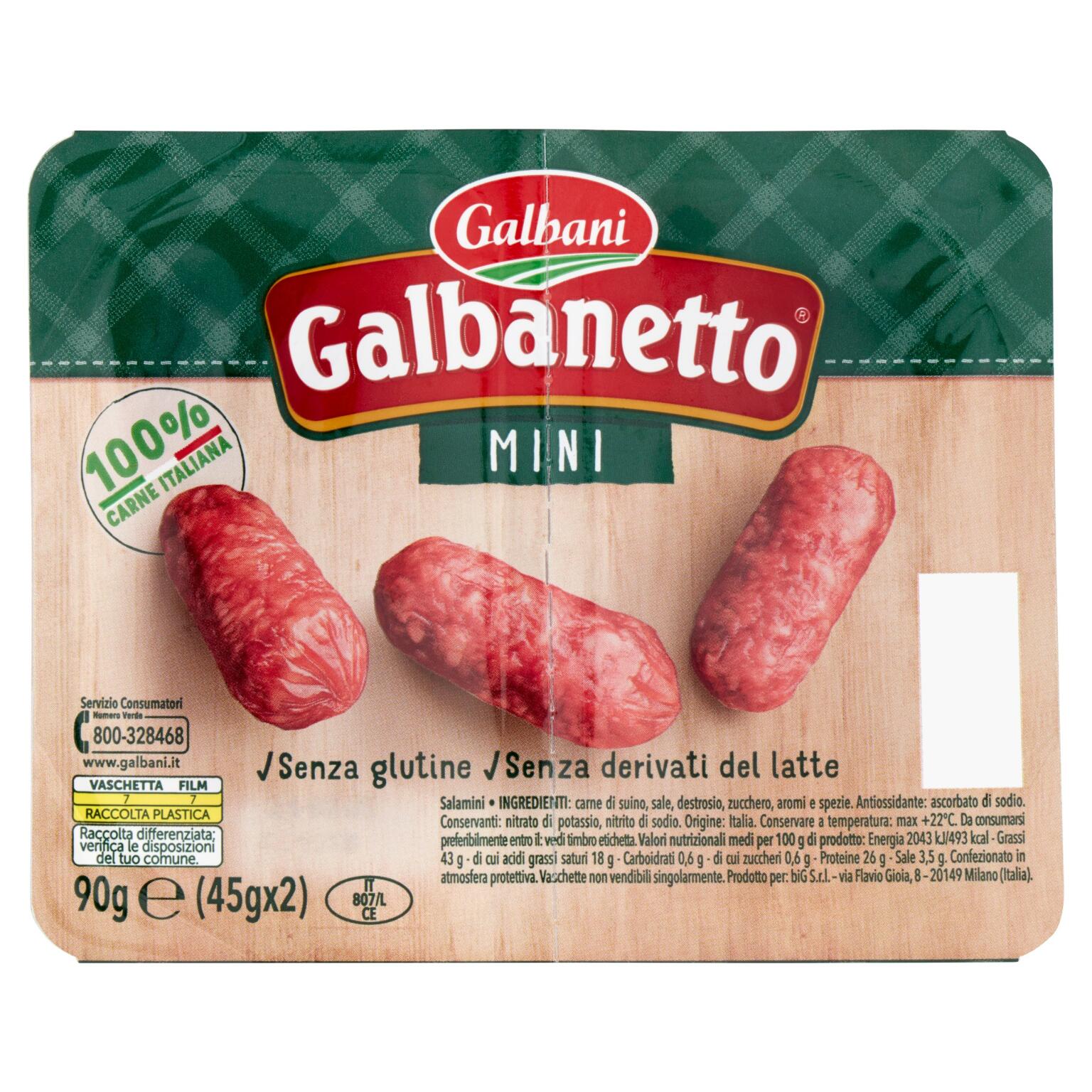 Salamini Galbanetto 90g Galbani