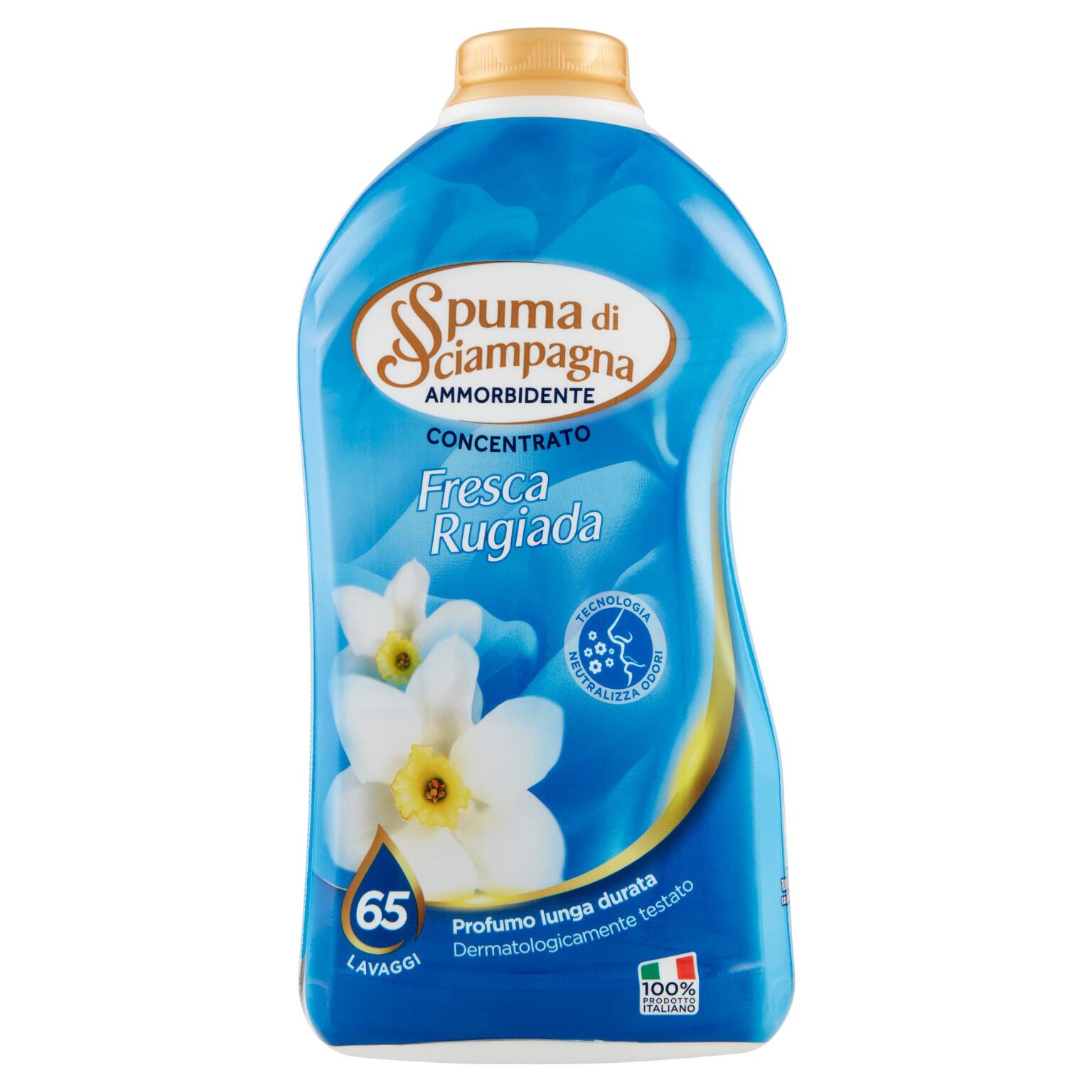 Ammorbidente Fresca Rugiada 65 lavaggi 1300ml Spuma di Sciampagna