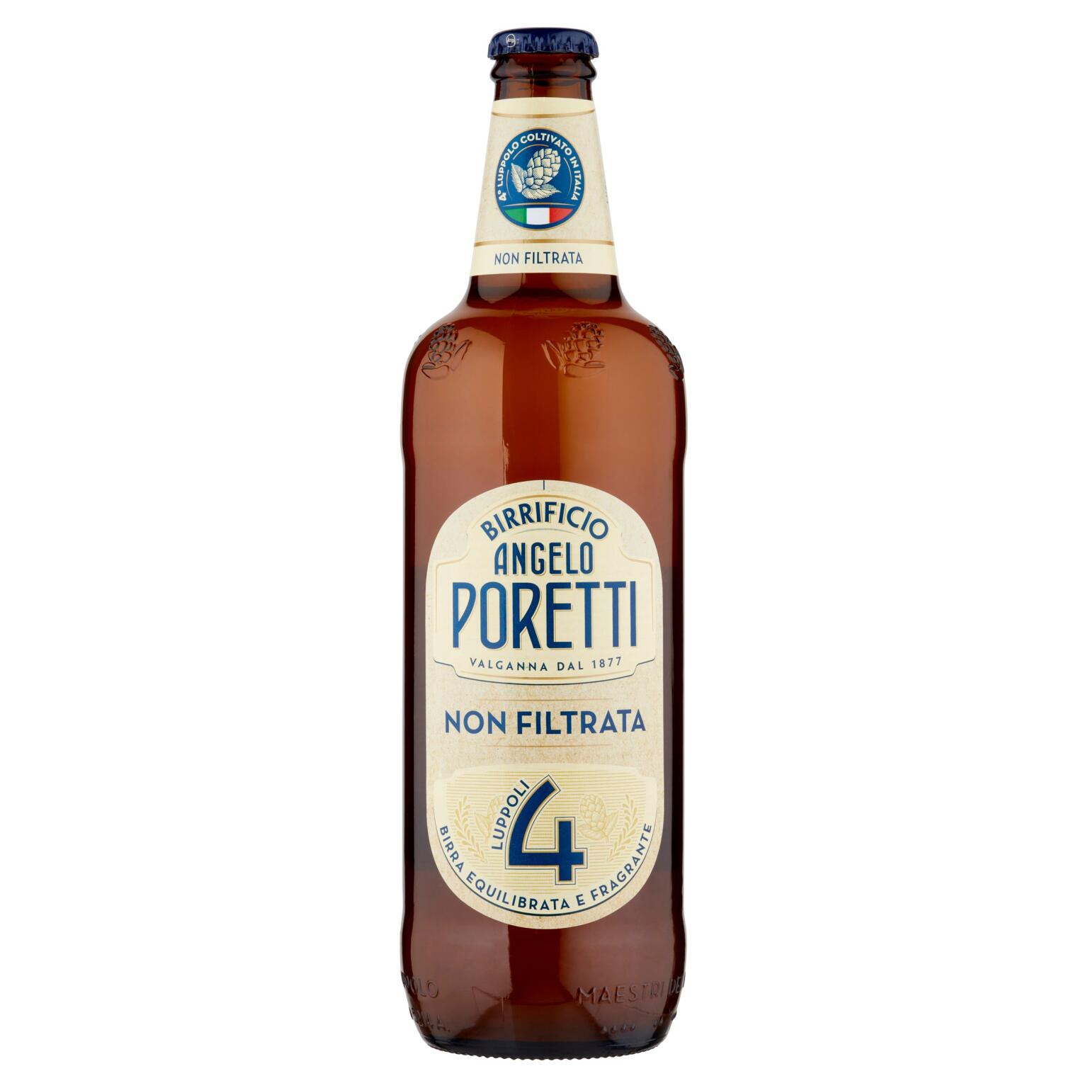 Birra 4 Luppoli Non Filtrata cl66 Angelo Poretti