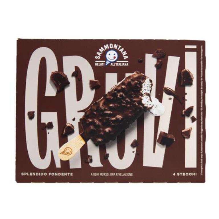 Stecco Gruvi 4pezzi Spendido Fondente 240g Sammontana