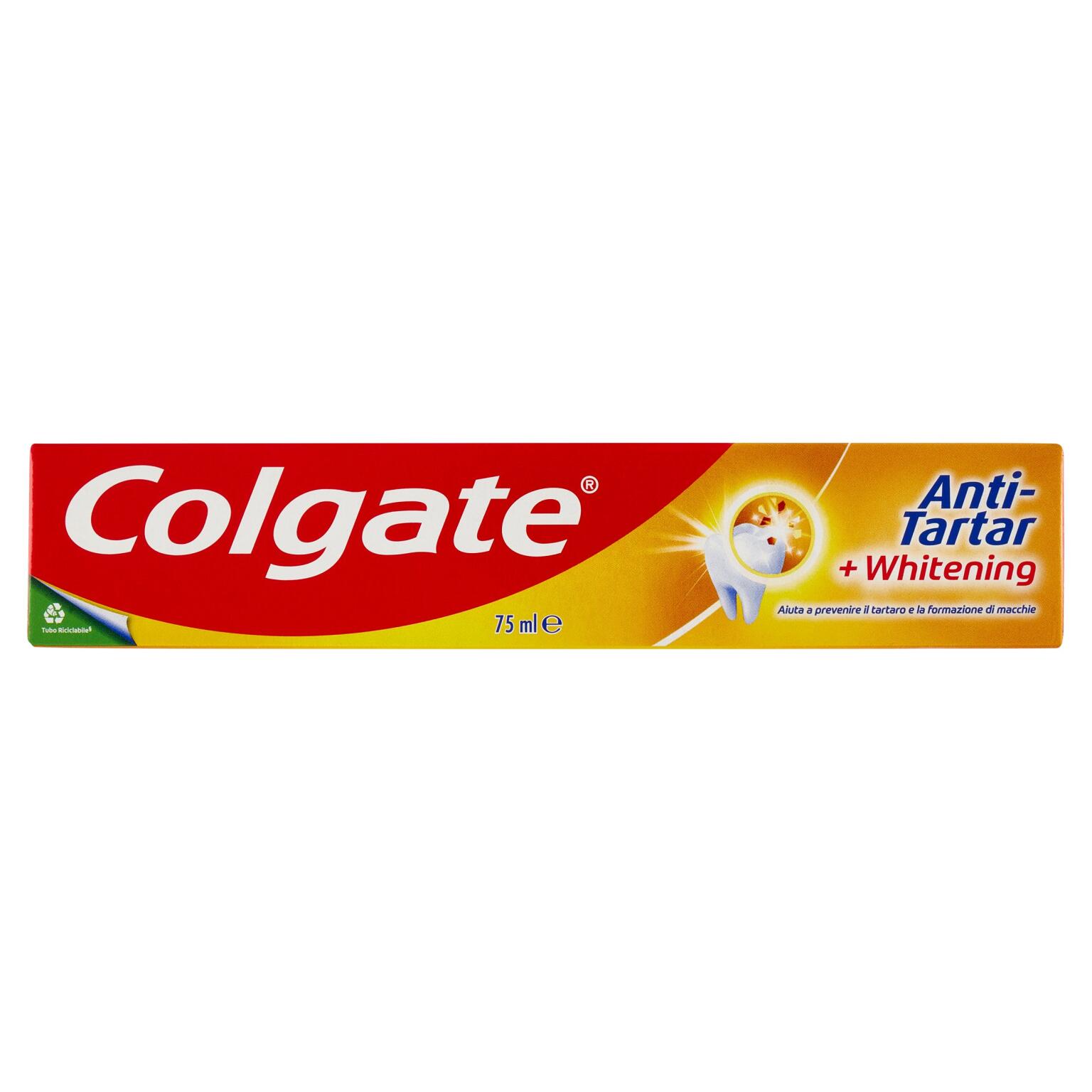 Dentifricio anti tartaro + whitening 75ml Colgate