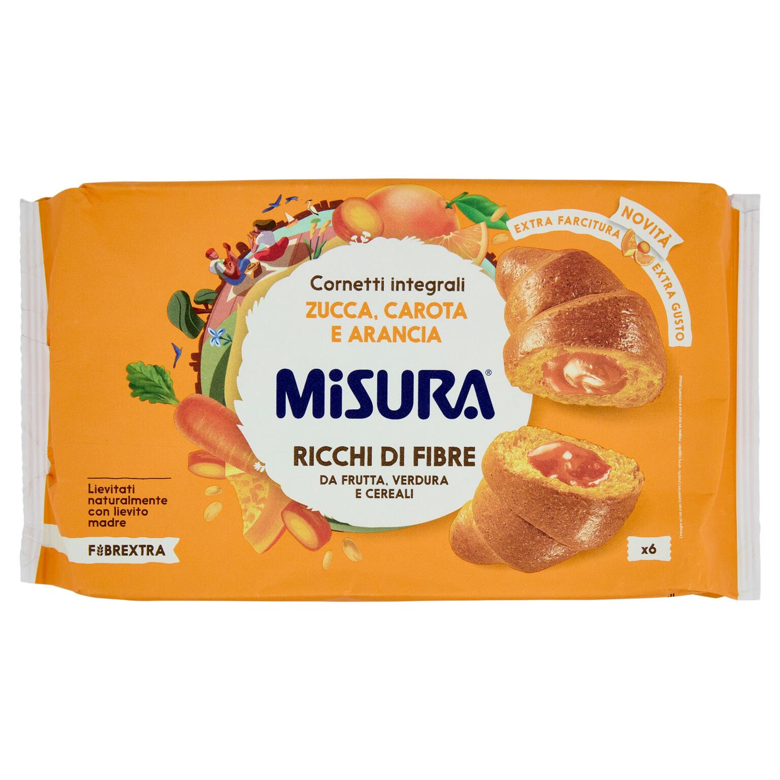 Cornetti fibrextra arancia 308g Misura