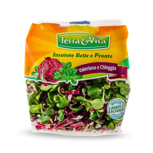 Valeriana e radicchio rosso 125g Terra&Vita