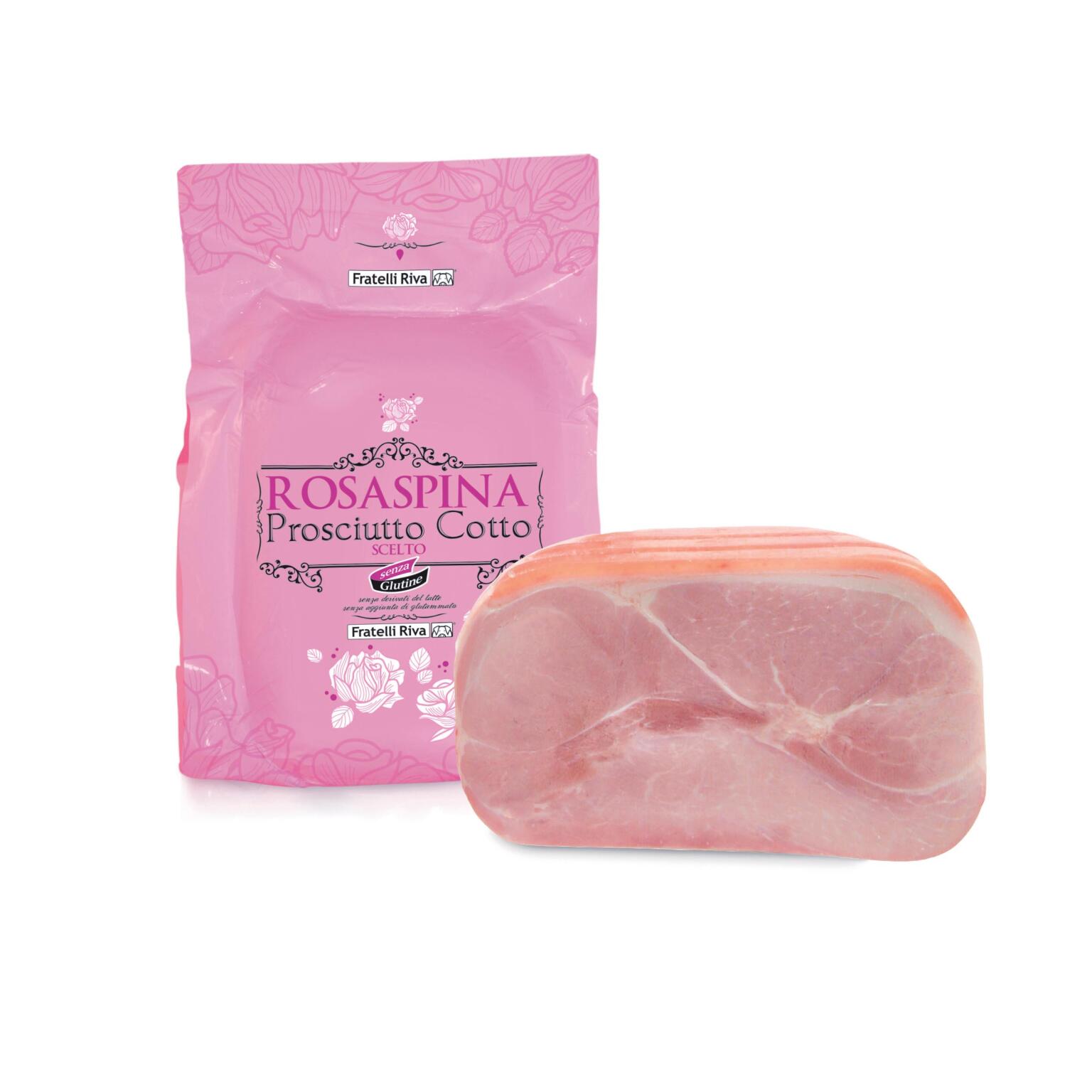 Prosciutto cotto rosaspina a metà Fratelli Riva