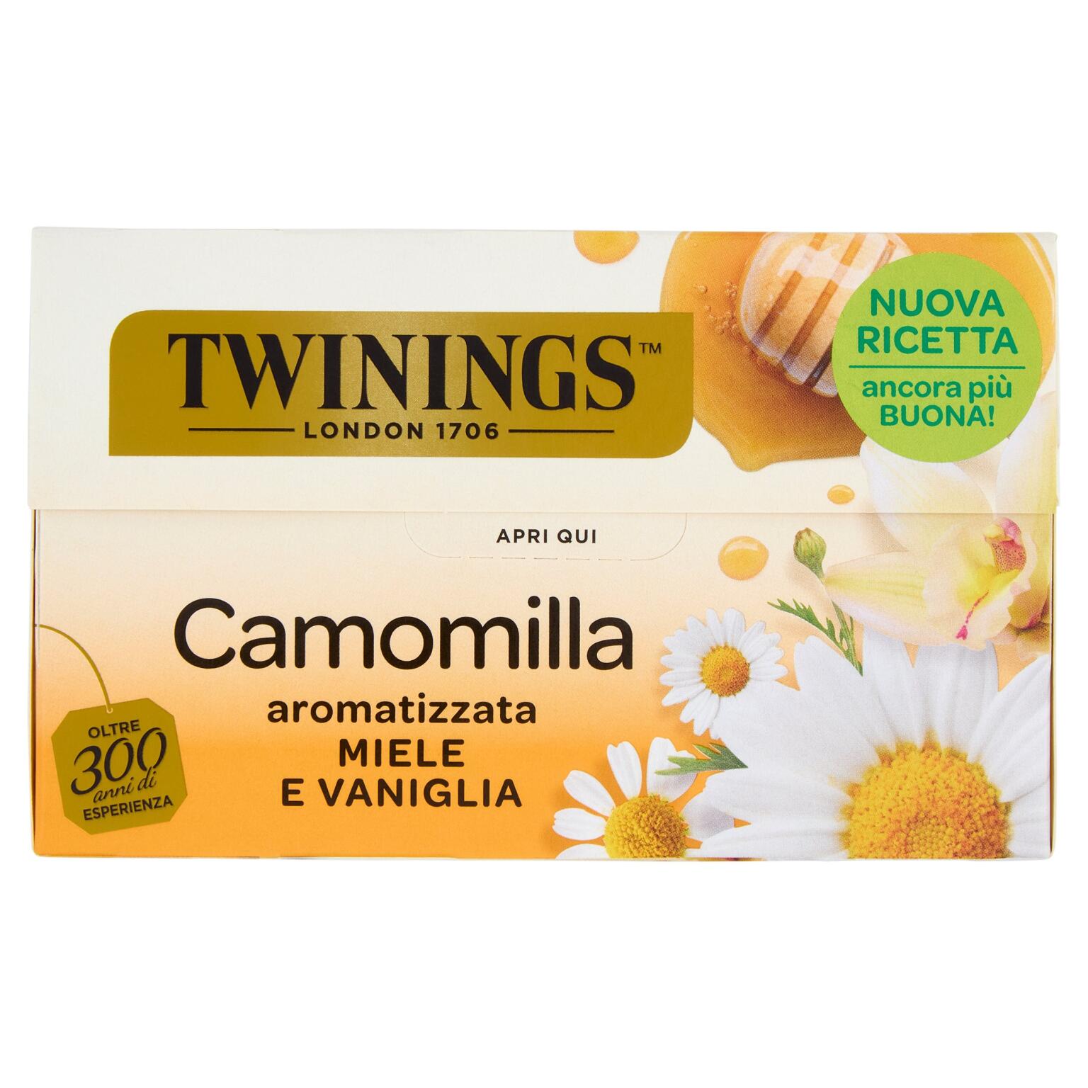 Twining infuso camomilla, miele e vaniglia 20 filtri