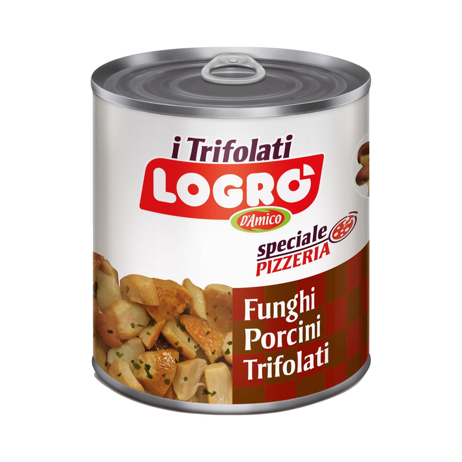 Funghi Porcini Trifolati Premium 800g Logro'