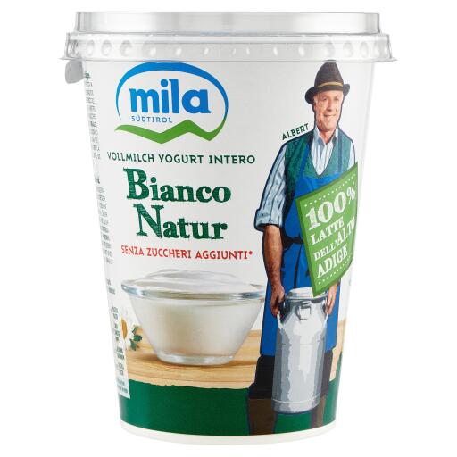 Yogurt intero bianco naturale 400g Mila