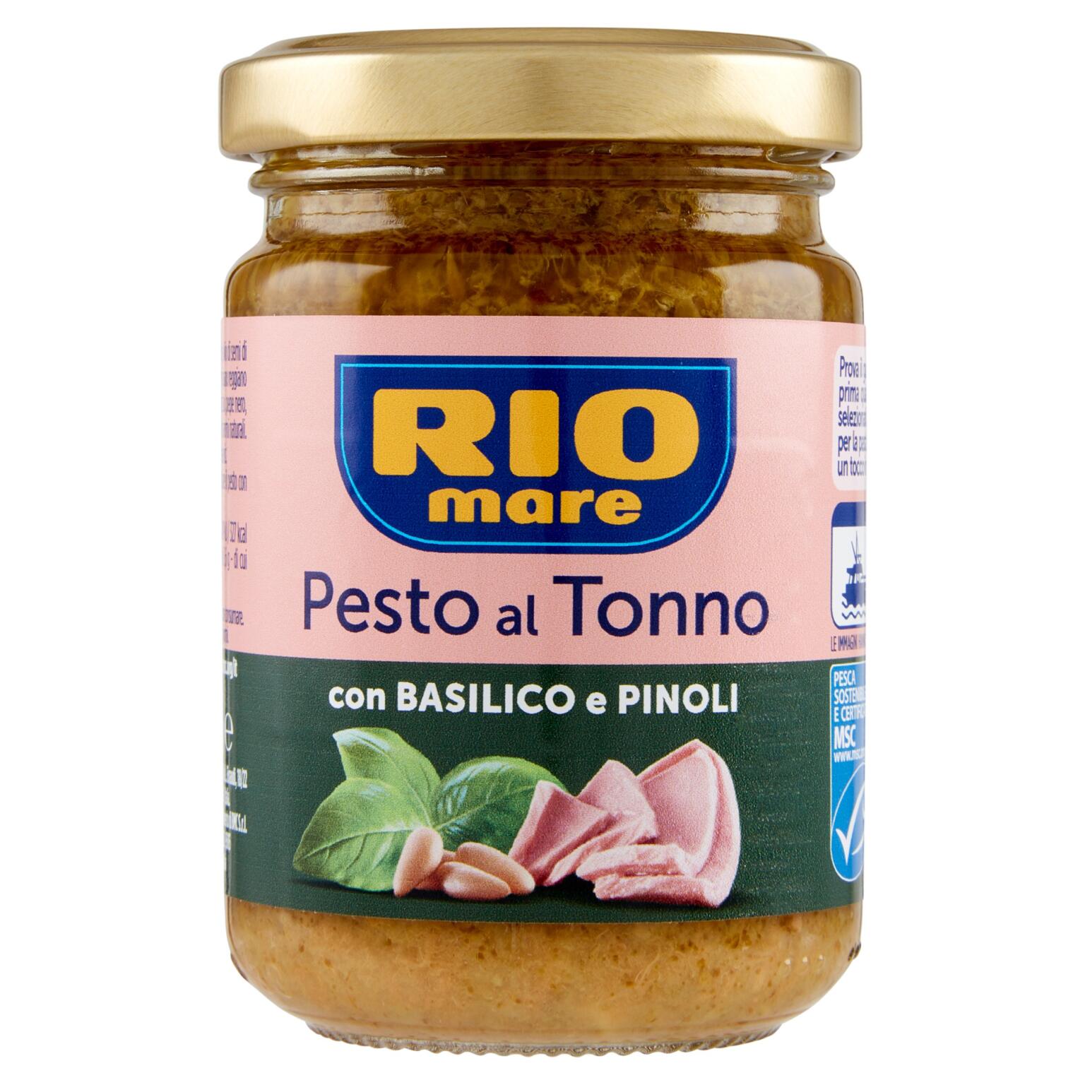 Pesto al Tonno con Basilico e Pinoli 130g Rio Mare