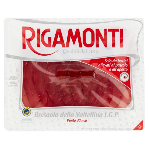 Bresaola della Valtellina Igp vaschetta 100g, Rigamonti