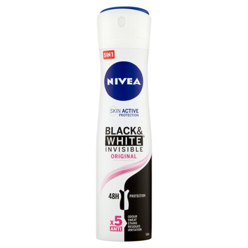 Deodorante spray invisibile black&white 150ml Nivea original