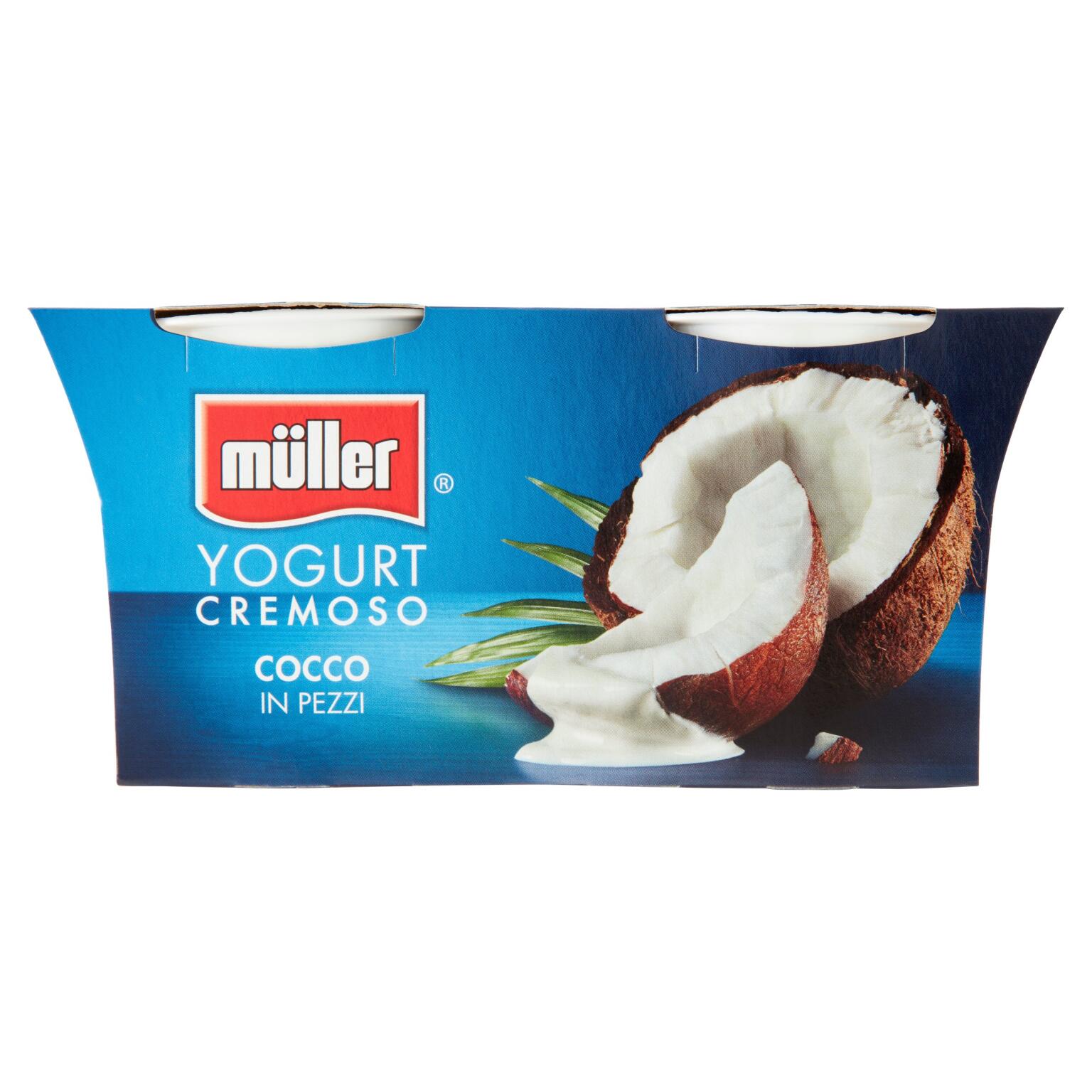 Yogurt cocco a pezzi 125gx2 Muller