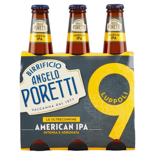 Birra 9 luppoli 33x3 Poretti