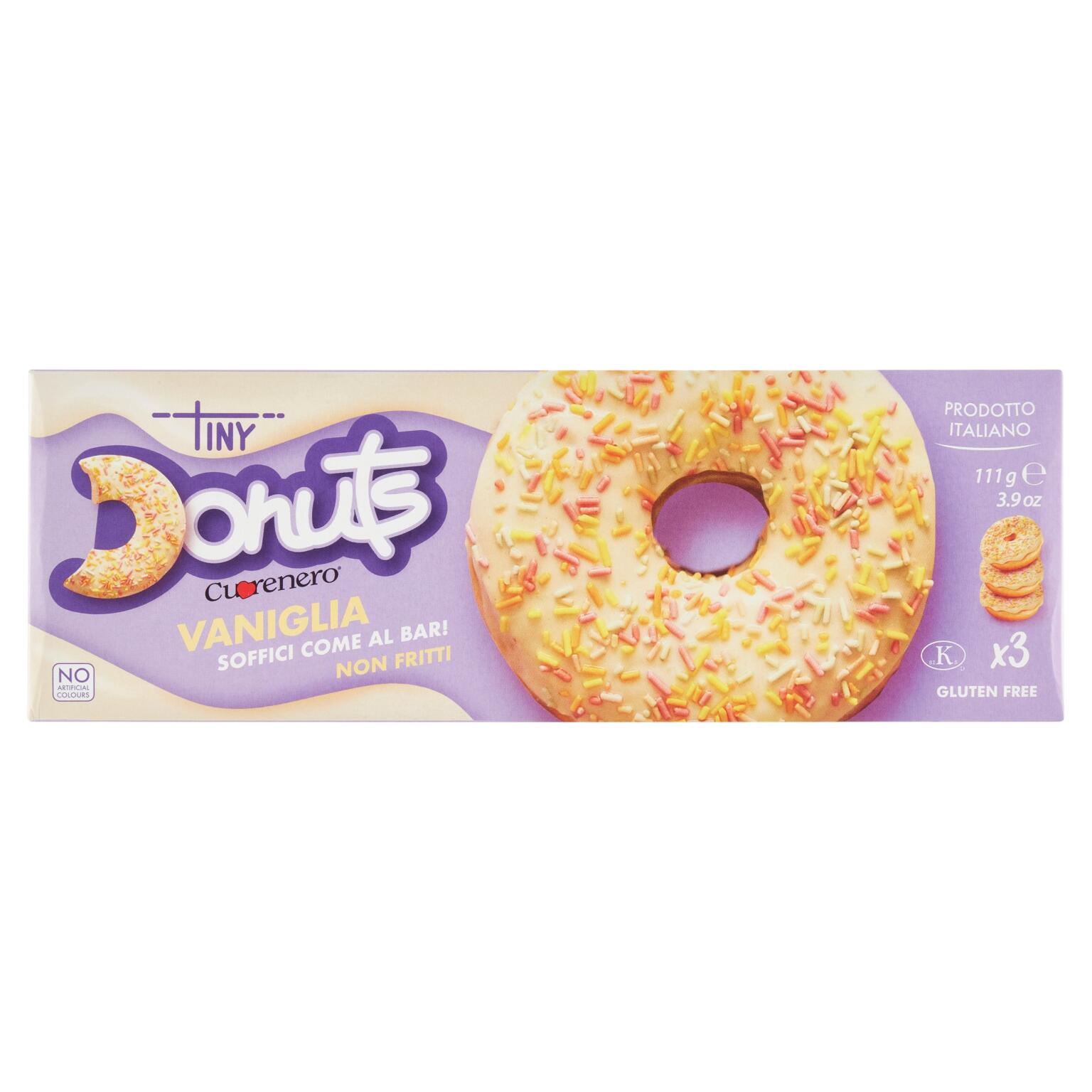 Donuts Vaniglia 3pz 111g Cuore nero