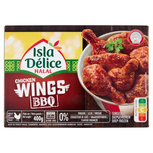 Wings BBQ di Pollo Halal 400g Isla Deli