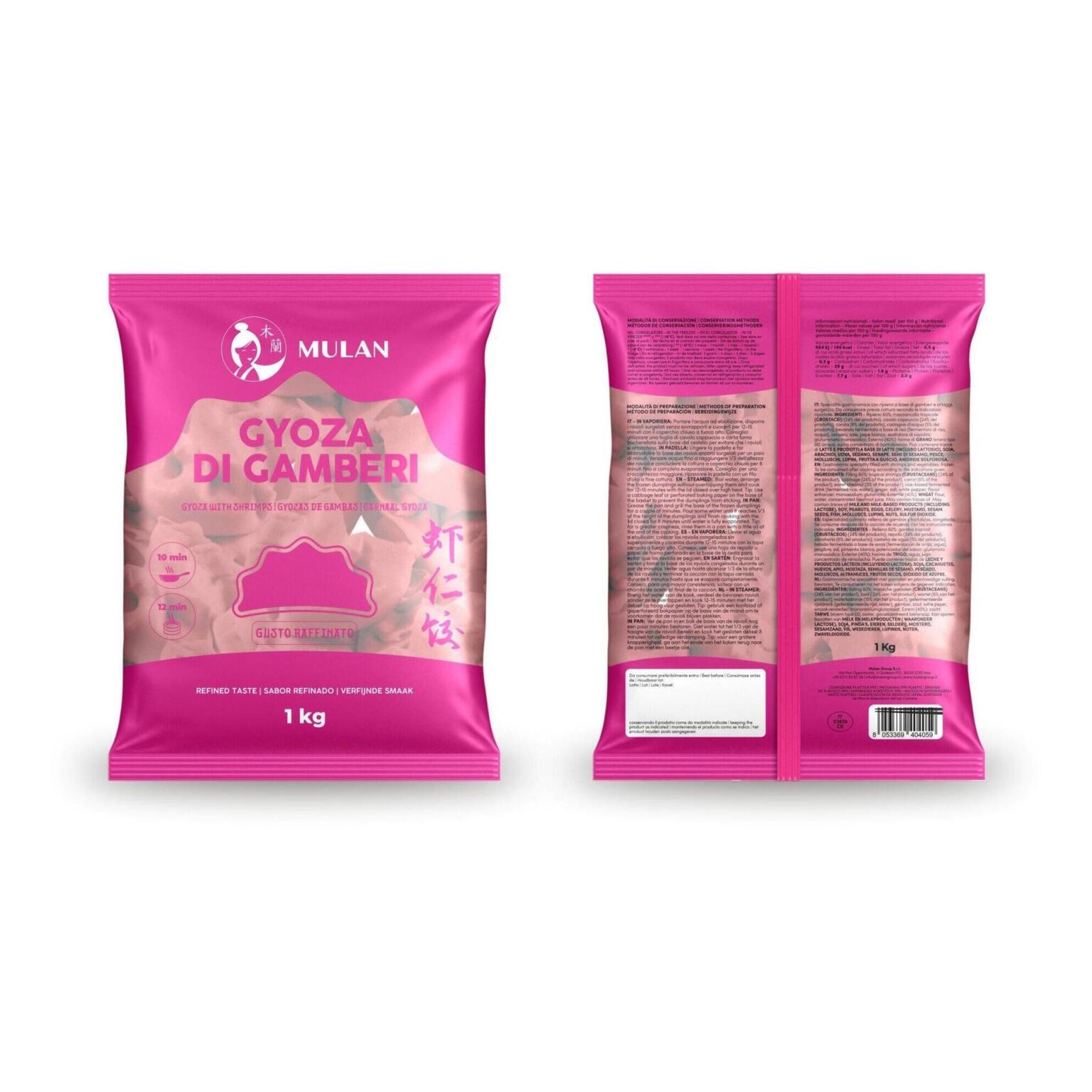 Gyoza di gamberi 1kg Mulan