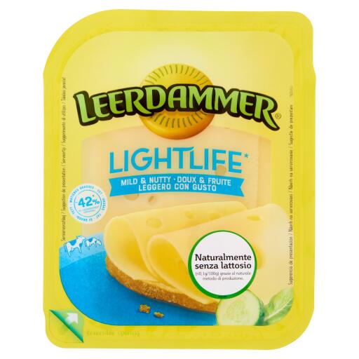Fette lightlife 100g Leerdammer senza lattosio