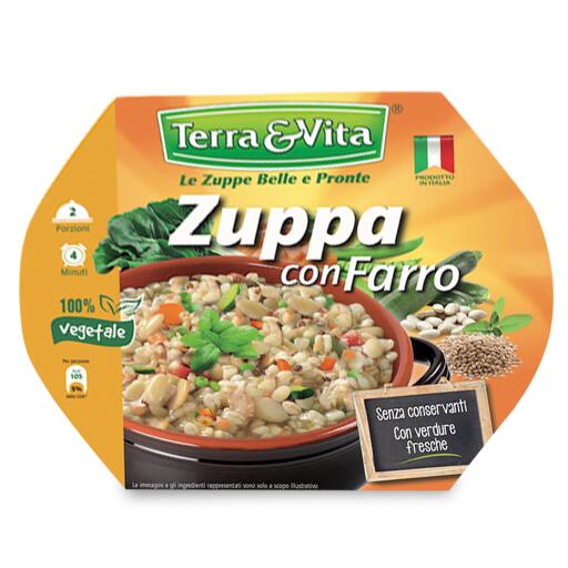 Zuppa con farro 620g Terra&vita