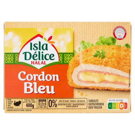 Cordon Bleu di Tacchino Halal 400g Isla Deli