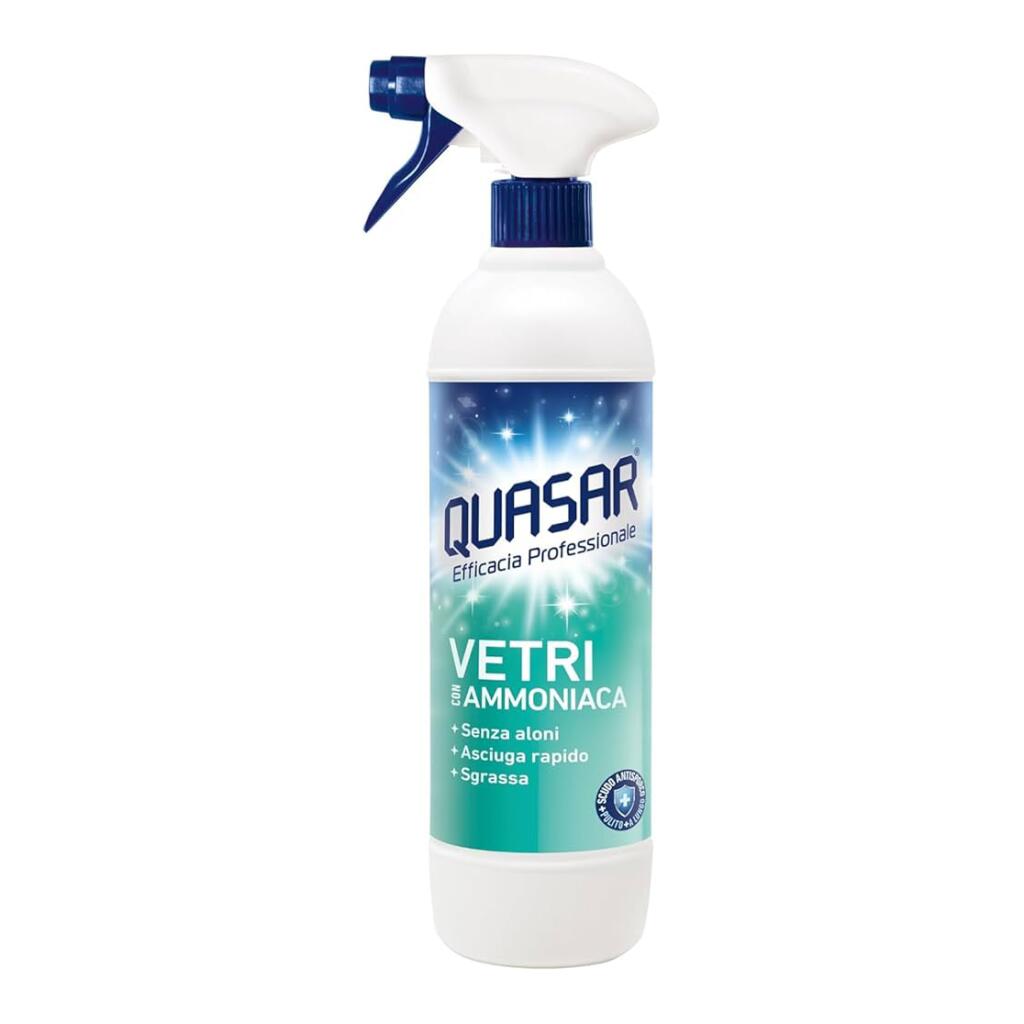 Detergente Vetri con ammoniaca 680ml Quasar