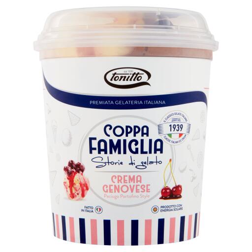 Coppa Famiglia gusto Crema Genovese 500g Tonitto