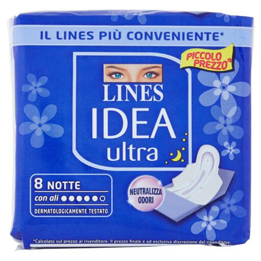 Lines Idea ultra notte con ali x8