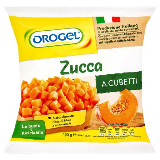 Zucca a cubetti 450g Orogel