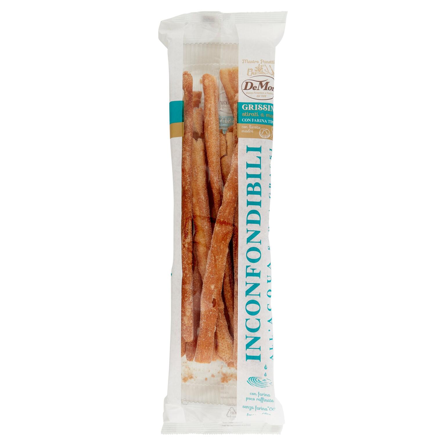 Grissini inconfondibili senza grassi 180g De Mori