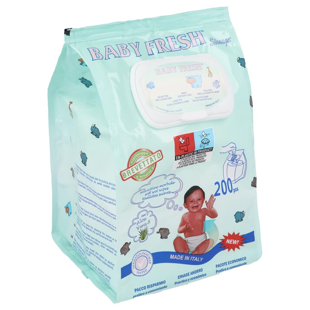 Salviette baby fresh talco 200pz