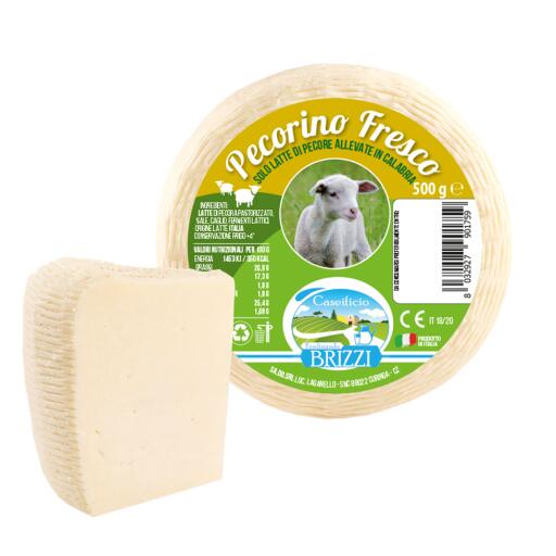 Pecorino Fresco sottovuoto 500g Caseificio Brizzi