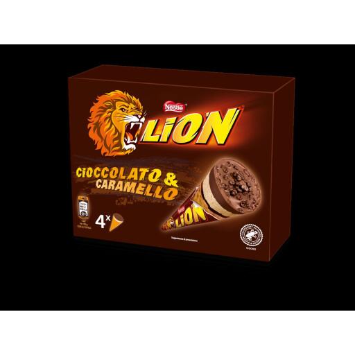 4 Lion cono al caramello da 288g