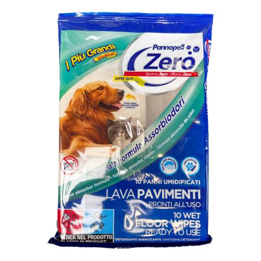 Panni pronto all'uso igienizzanti per parquet Pannopell zero