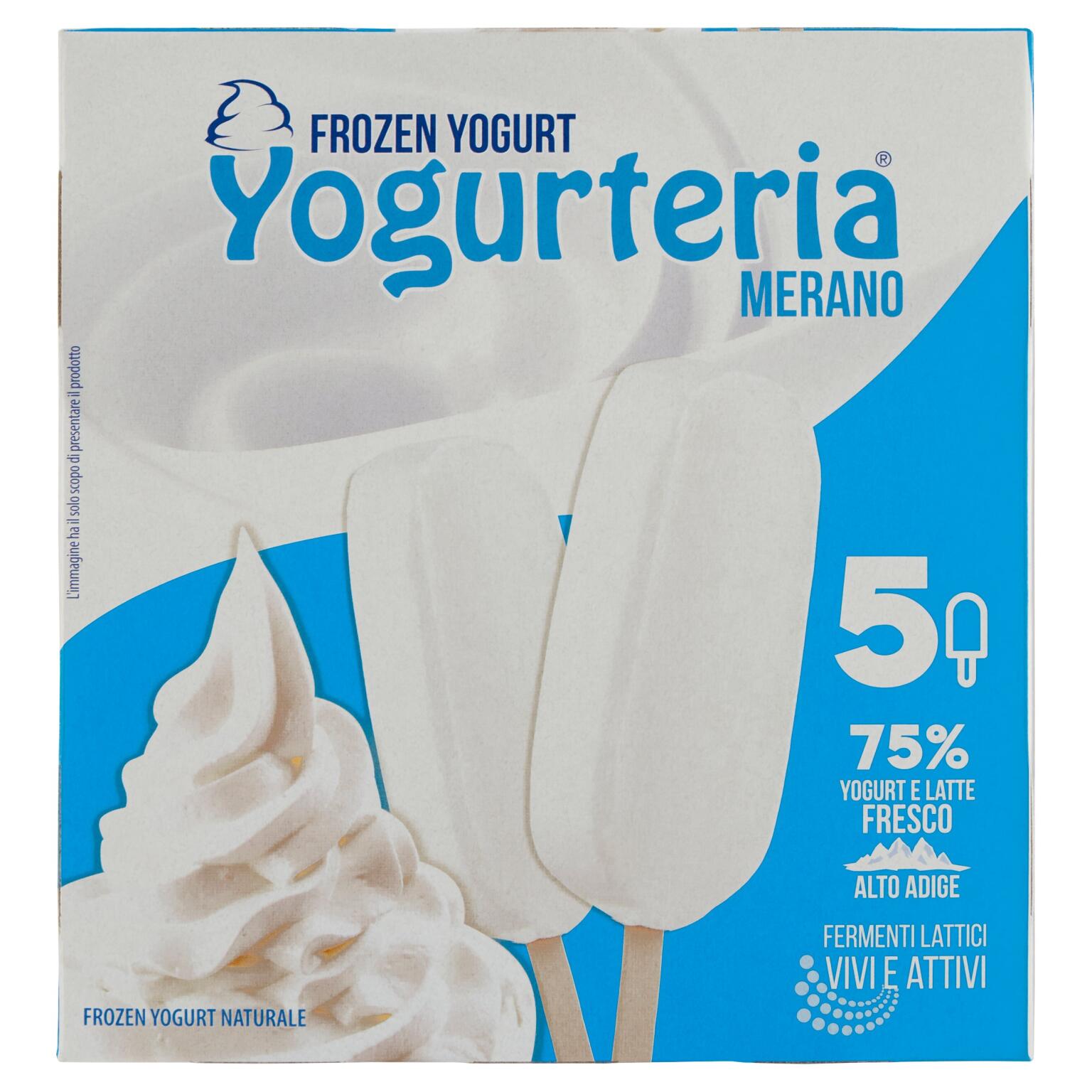 5 stecchi di frozen yogurt bianco 250g senza lattosio