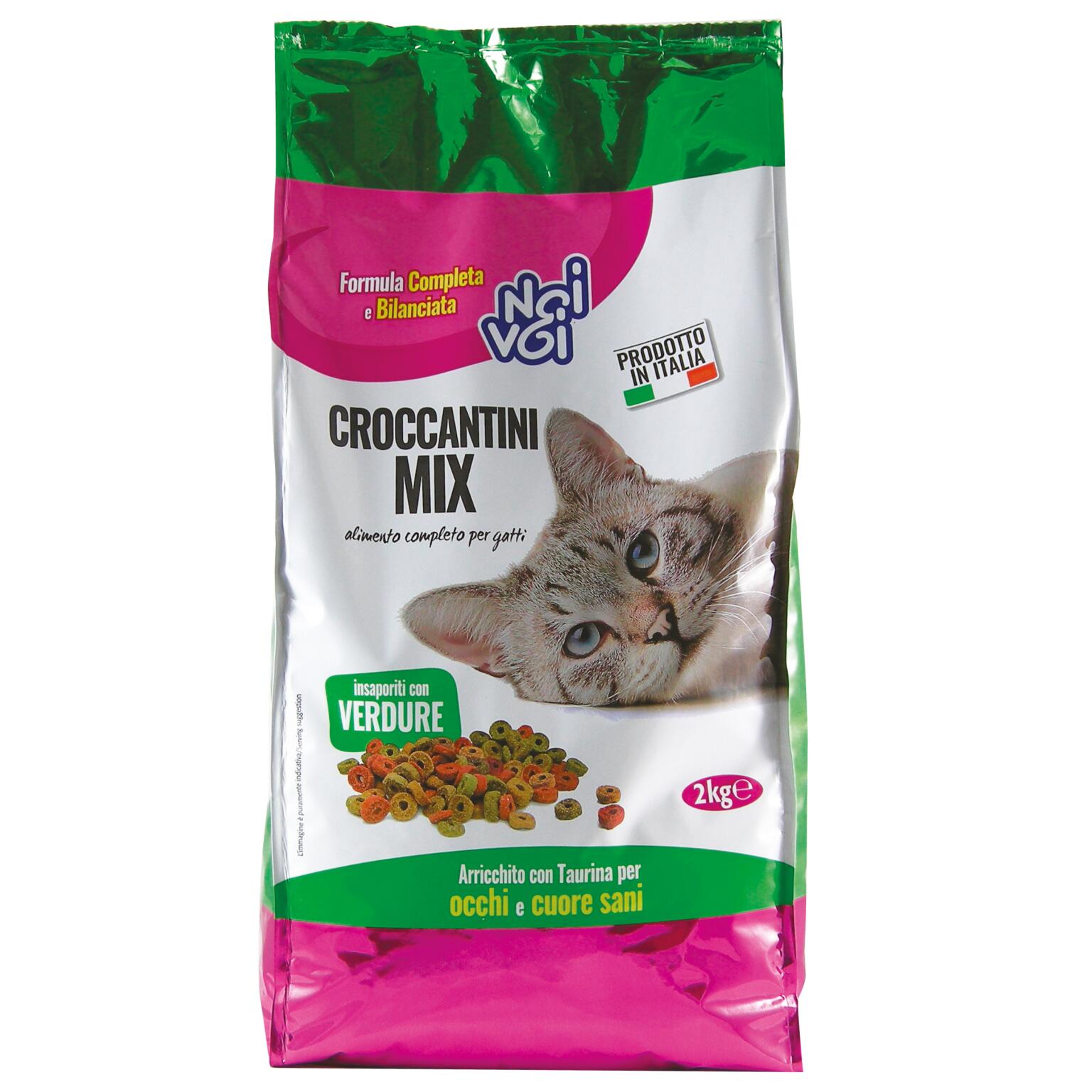 Croccantini per gatti mix insap. Verdure 2Kg Noi&Voi