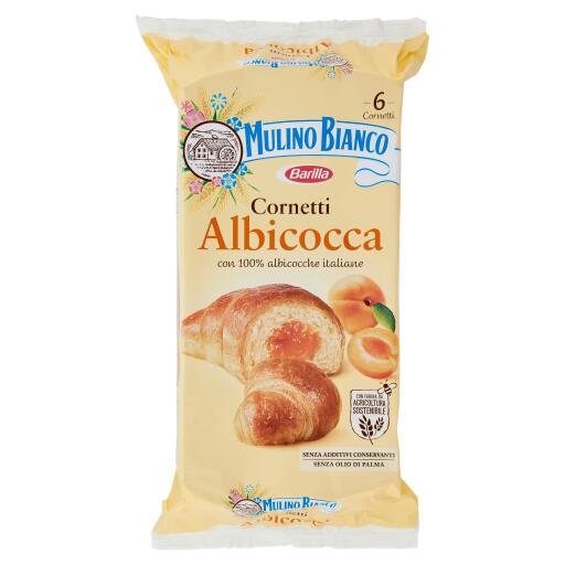 Cornetti Albicocca 6 pezzi 300g Mulino Bianco