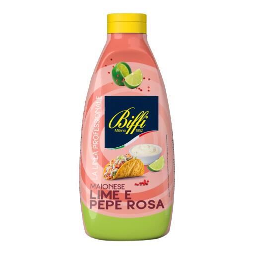 Maionese lime e pepe rosa 800g Biffi