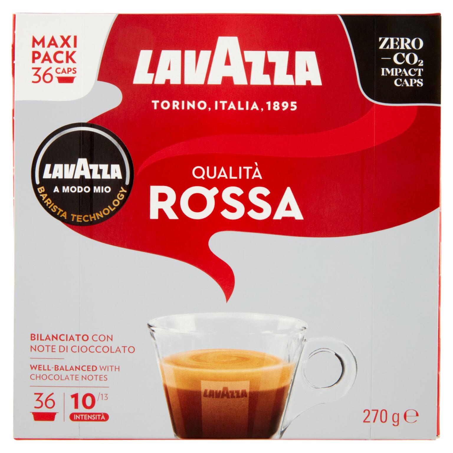 Capsule a modo mio qualità rossa 36pezzi 270g Lavazza