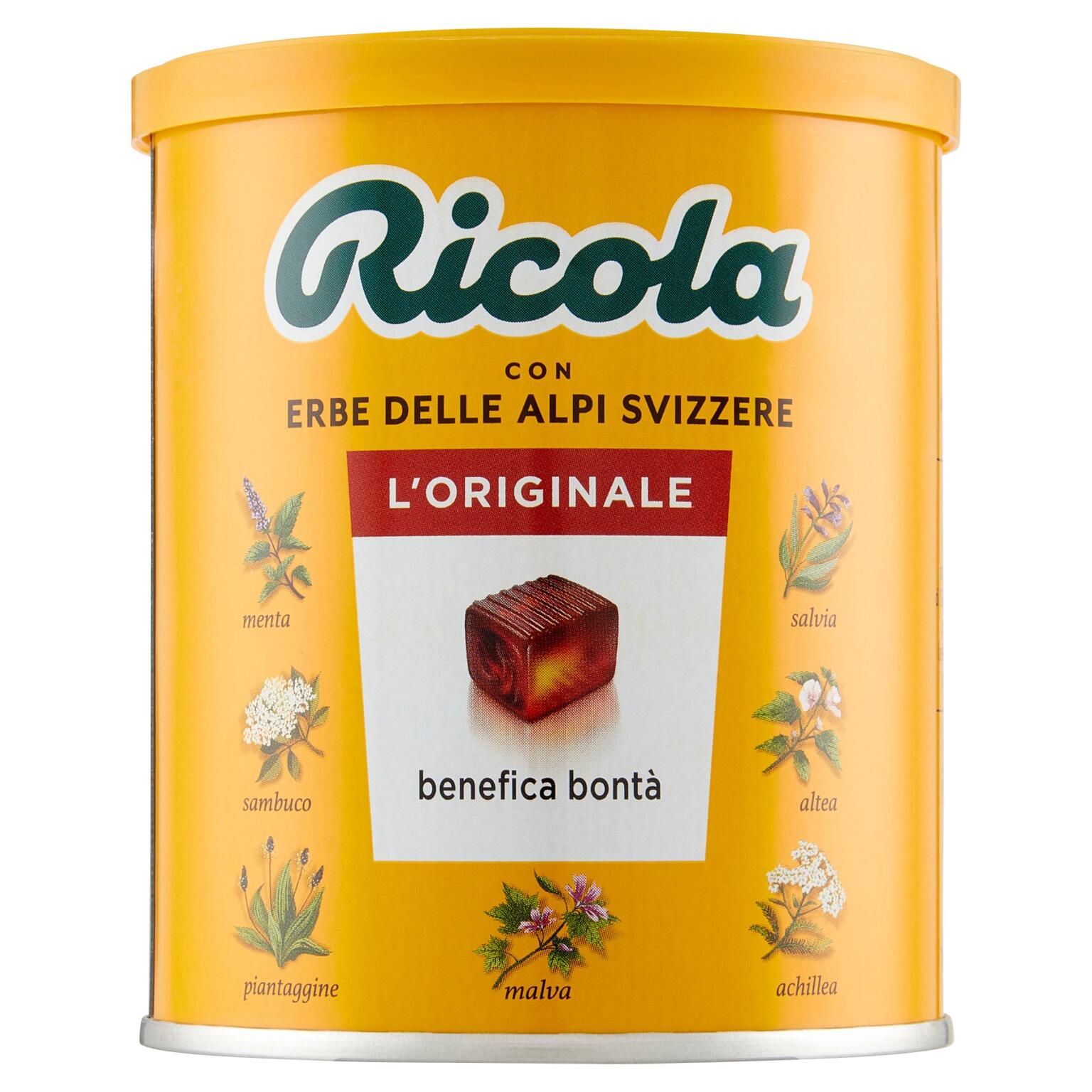 Caramelle alle erbe svizzere in barattolo 250g Ricola