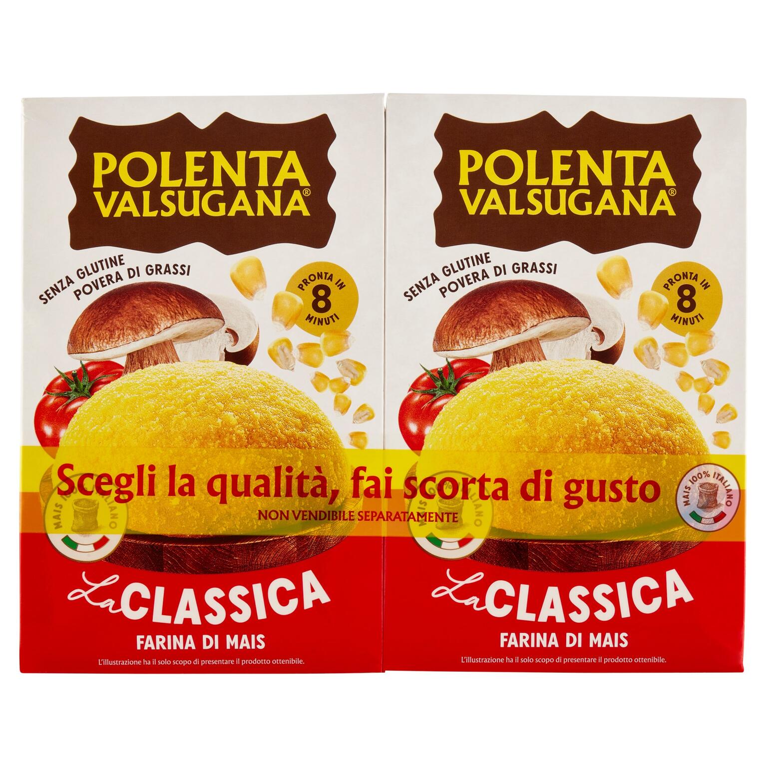 Polenta valsugana pronta 2 vaschette x375g