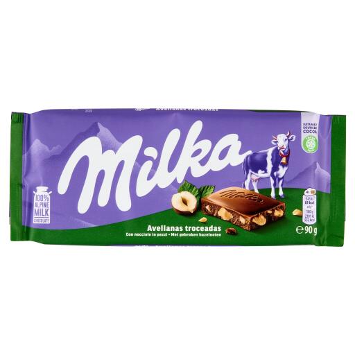 Tavoletta di Cioccolato Nocciole Spezzate 90g Milka