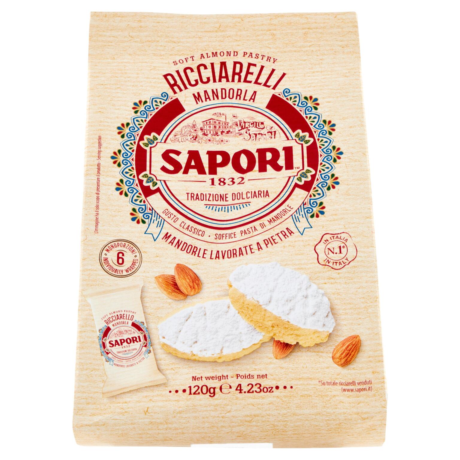 Ricciarelli alla Mandorla 120G Sapori