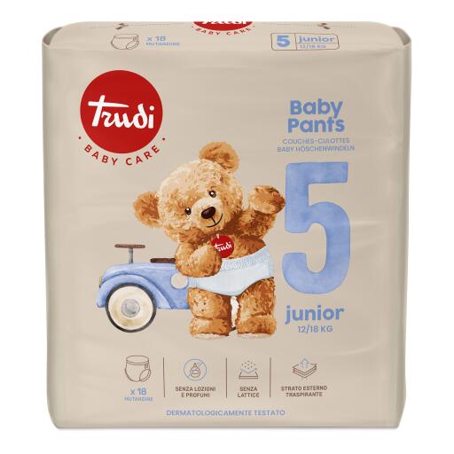 Pannolini baby pants Trudi junior 12-18kg confezione da 18pz
