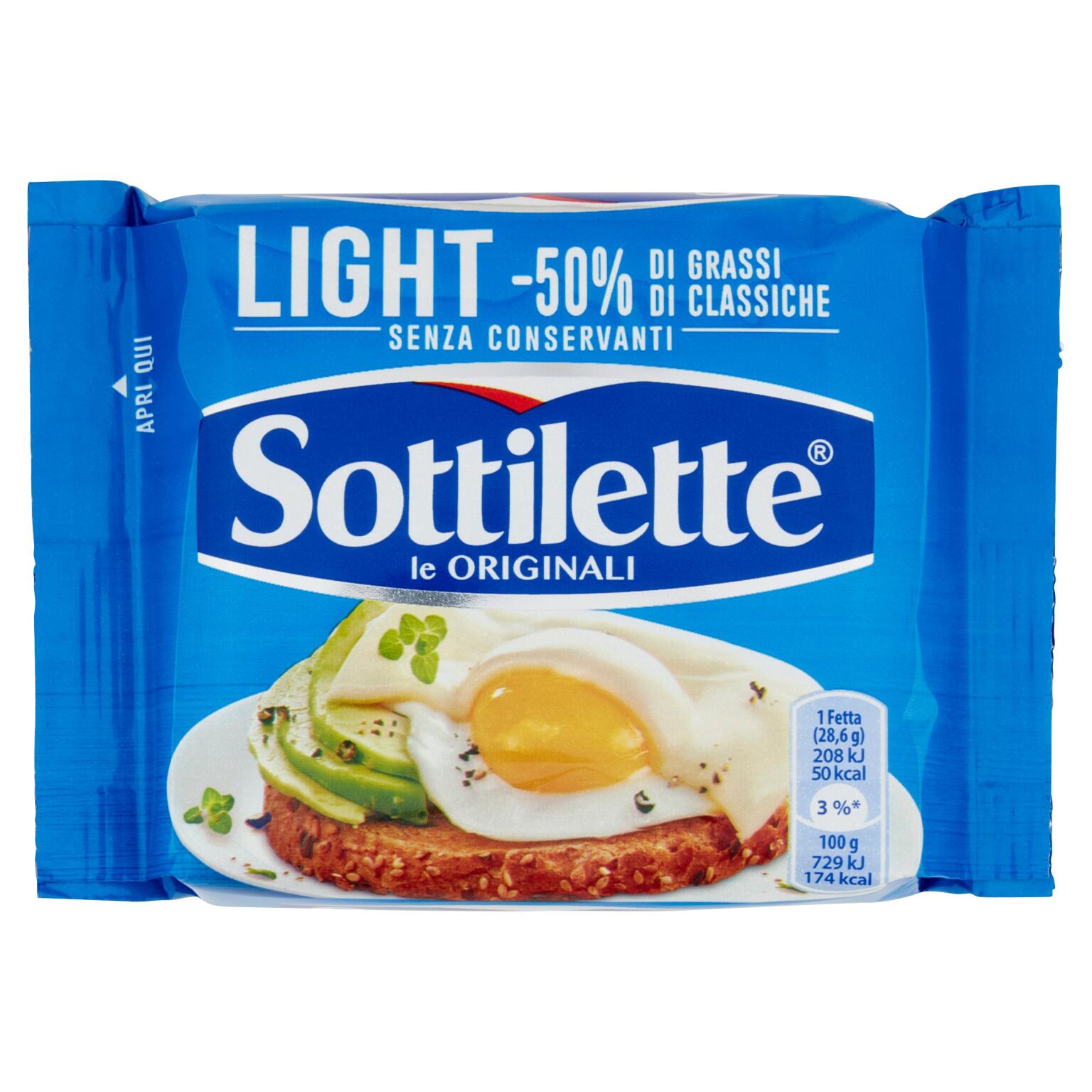 Sottilette light 200g senza glutine