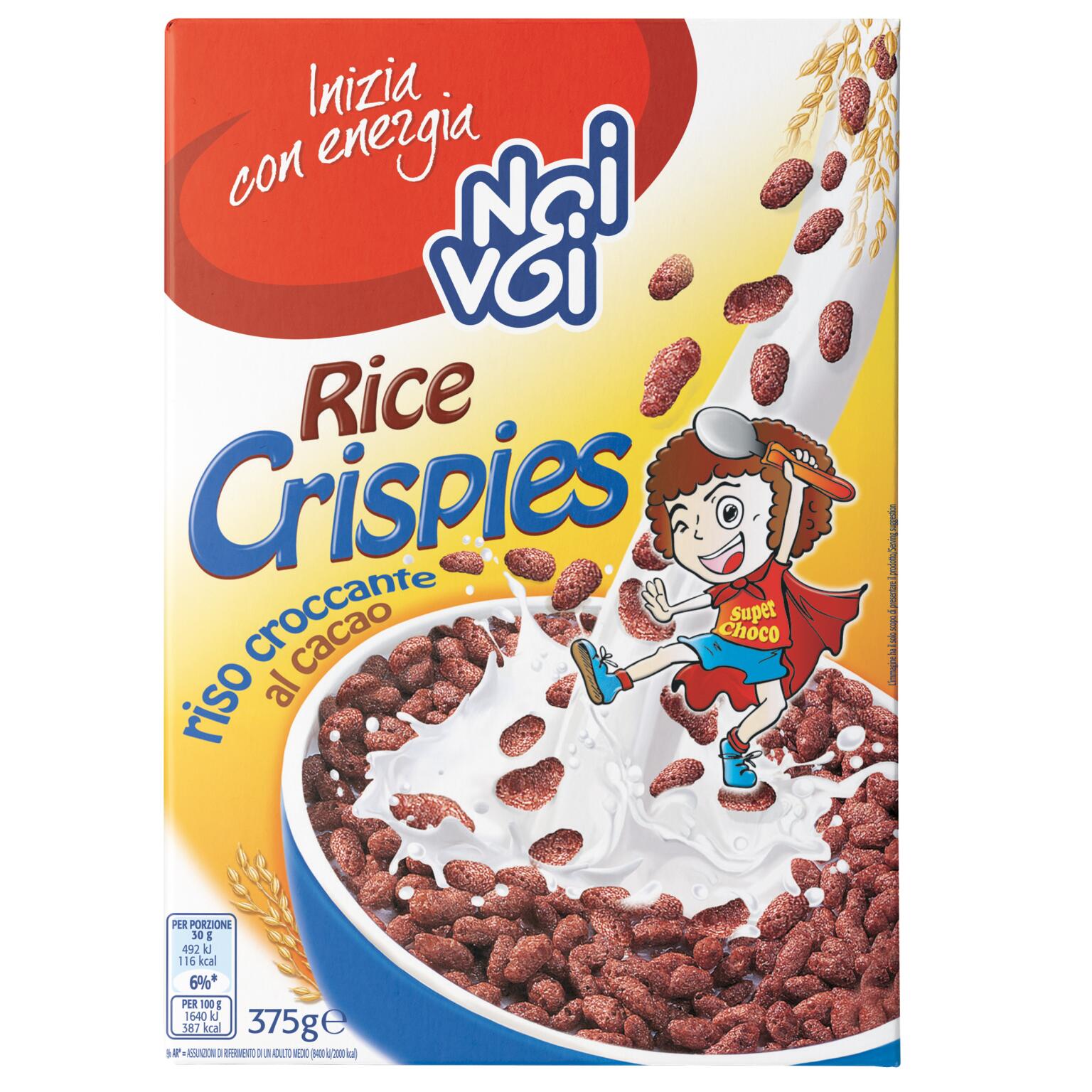 Rice crispies cioccolato 375g Noi&Voi