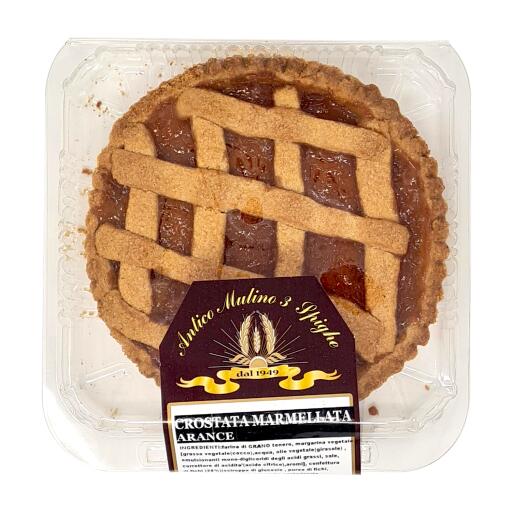 Crostata artigianale marmellata all'arancia 380g Antico Mulino  3 Spighe